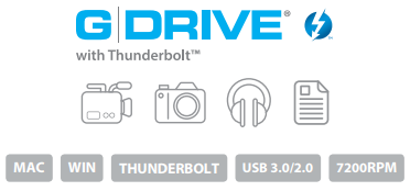 G-DRIVE with Thunderbolt Description